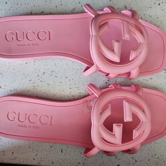 GUCCI Wild Rose Slide Sandal